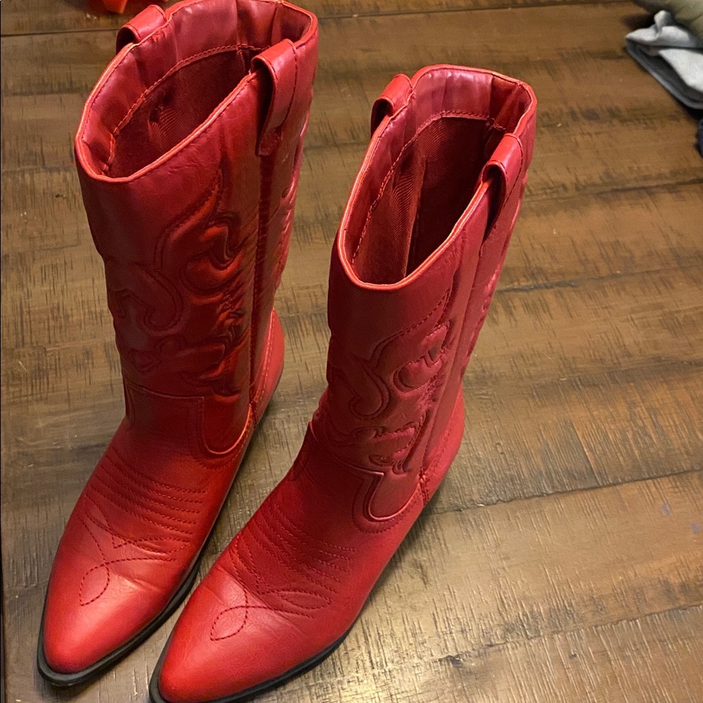 Soda Red Cowboy Boots